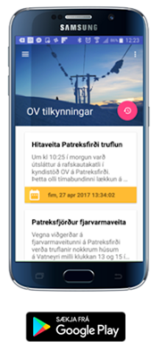 Smelltu til að ná í smáforritið fyrir Android android_1.png