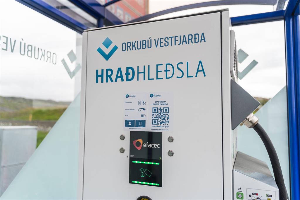 Nýjar hraðhleðslustöðvar Orkubús Vestfjarða